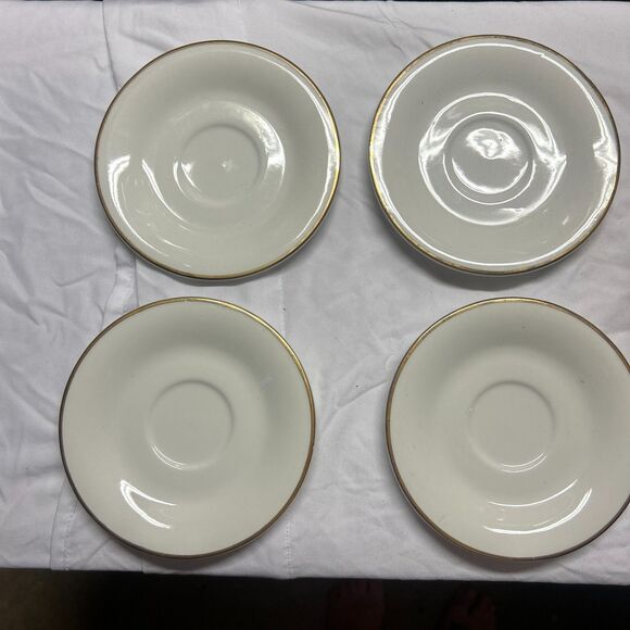 4 Gibson Gold Saucer - Picture 1 of 2